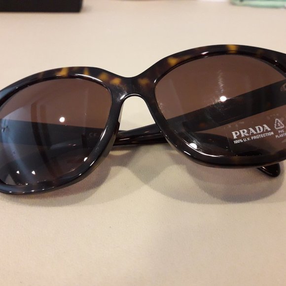 Prada Women's Sunglasses SPR 16X-F 59 16X-F 59 16 2AU-8C1 140 3N Havana Brown - Picture 3 of 16